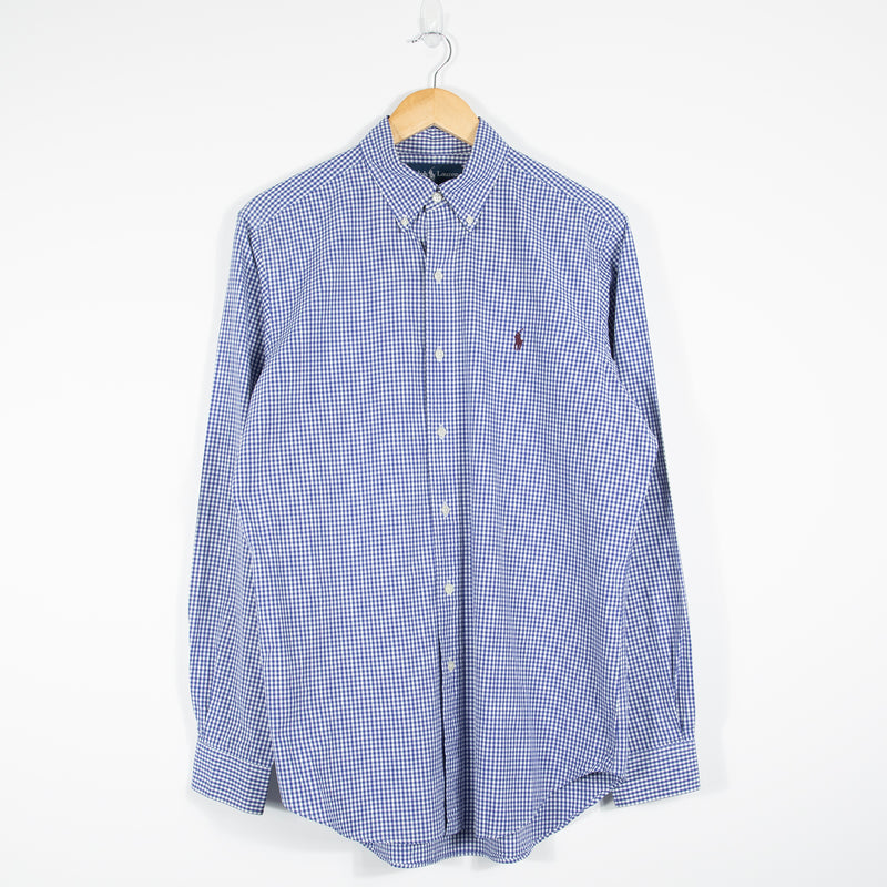 Ralph Lauren Gingham Shirt - Blue/White - Medium