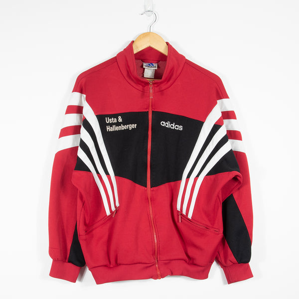 adidas 90s Football Track Jacket - Red/Black - Small