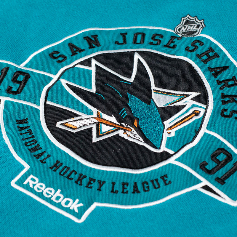Reebok San Jose Sharks Hoodie - Blue - Large